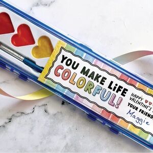 Colorful Art Set with Hearts